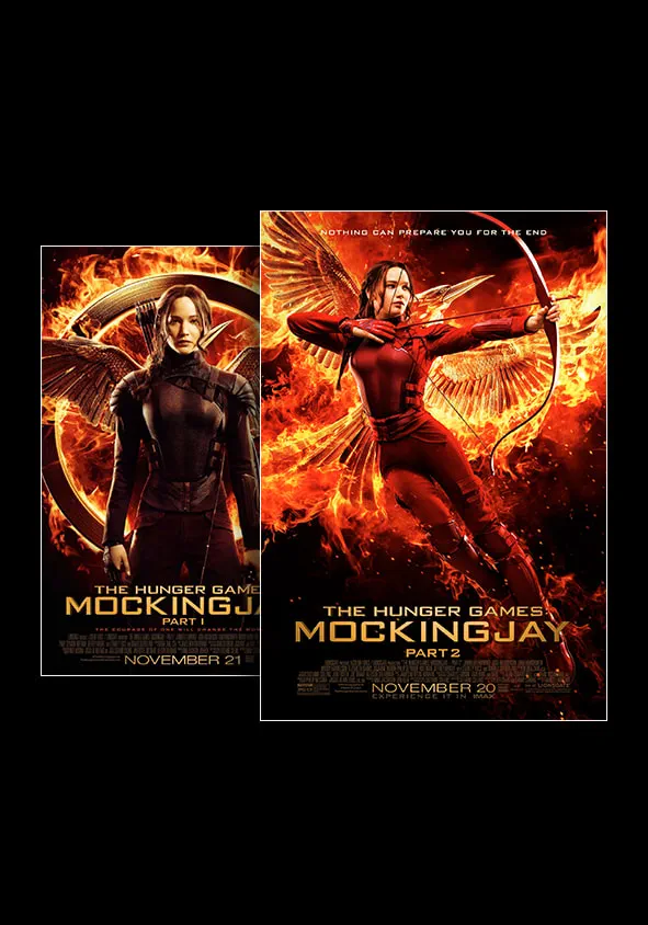 Cover image for Marathon The Hunger Games: Mockingjay Part 1+2