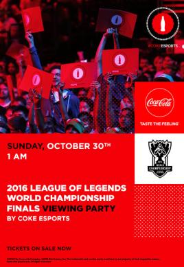2016 League of Legends World Finals Viewing Parties by Coke eSports (gaming)